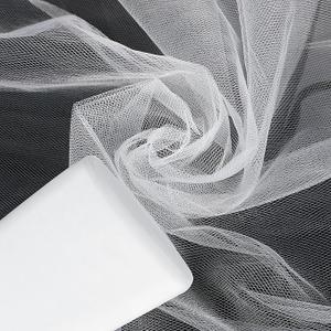 Anderson's White Flame Retardant Gossamer, 140x200 5cm Sheer Fabric for Wedding Decorations, Baby Shower, Gender Reveal, Prom, Homecoming, Event Photos, Drapes