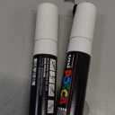 posca uni PC-8K Water-Based Paint Markers, Broad Tip (8mm), White, 2 Count