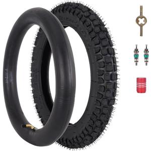 RUTU 16x2.5 Tire and Inner Tube Set, 16x2.50 Scooter Tire for Ebikes Kids Bikes, 65-305 Tires Fit for Scooter BMX Bicycles Electric Bikes - Off Road Tread Pattern