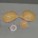 Invisible Strapless Sticky Bra Push up for Women, Ultra Adhesive Bra for Backless Dress, Cleavage Bra Lift Novelty Bras (B Cup, Light Beige) (Beige)