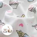 insular Baby Swaddle Wrap, Swaddle Blanket for Newborn and Infant, Adjustable Swaddling Set for Boy and Girl, Soft Cotton Baby Sleep Sack 3 Pack, Ice Cream, Medium(3-6 Month)