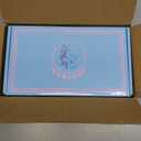160 Pink Engraved American Mahjong Tiles Set with Carrying Bag and Accessories, 1.2 Mahjong Tile Set