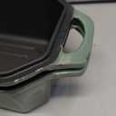 Flavehc Bread Pan Cast Iron Loaf Pan with Lid 9x5 Inch Bread Loaf Pan for Baking Bread Enameled Cast Iron Sourdough Bread Pan (AquaGreen)