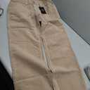 Flamingals Women's Wide Leg Pants for Women Mid Waist Dress Flare Straight Leg Corduroy Pants Work 31" Inseam Trouser Khaki Grey S