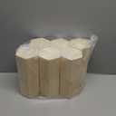 12 Pieces 4 Inch Wooden Pen Holder Hexagon shaped Unfinished Wood Pencil Holder for DIY Crafts (3x3x4 Inches)