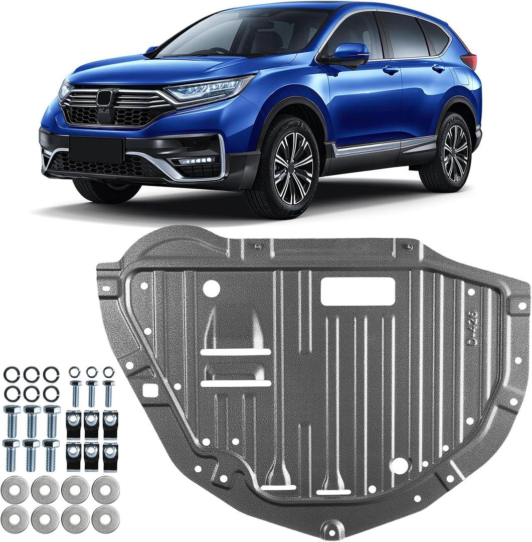 74112-TLA-A01 Manganese Steel Engine Splash Shield Guard for Honda CRV EX EXL 2017-2022 1.5L L4 High Impact Resistance | Heavy Duty Under Engine Cover Lid (Replace:74112TLAA01) 1.2mm