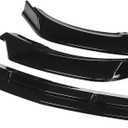 Front Bumper Lip Splitter Spoiler Compatible with Mercedes E-Class W212 E250/ E350/ E400/ E550/ 2014-2016 (Sport Sedan Models Only), Gloss Black 3pcs Air Chin Body Kit Exterior Accessories