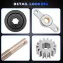 RV 15-Tooth Standard Gear Pack Assembly Compatible with Slide-Out Tubing Slide Arm 2.5" x 2.5"