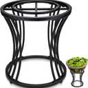 MorningRo Mini Pond Kit Stand 16 Tall Garden Pond Stand for Indoor Waterfall Holder Garden Rack, Black