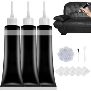 2025 Upgrade Advanced Leather Repair Gel, Leather Repairs for Car Seat Vinyl Repair Kit, New Multifunctional Leathers Repair Kits for Car Seat Couch and Jacket Repair Kit, Black (Blcak)