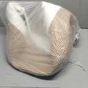 OIASKET Large Blanket Storage Basket for Living Room, 22.8" x 22.8" x 13" Woven Cotton Rope Basket with Handles, Baby Toy Storage, Laundry Hamper for Clothes, Pillows, Towels-Yellow and White (90L)