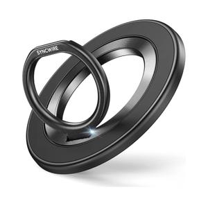 SYNCWIRE Magnetic Phone Ring Holder for MagSafe, 360° Rotation Cell Phone Grip Stand Finger Ring Kickstand Two-Sided Magnet Compatible with iPhone 17 Pro Max 16 15 14 13 12 MagSafe Accessories