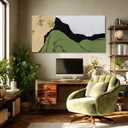 GAIDUOMAI Abstract Wall Art Modern Artwork Geometric Color Blocks Picture Decor for Wall Textured Painting for Dining Room Office 24"x 48" Home Decorations
