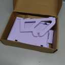 MUNBYN Label Holder for Rolls and Fan-Fold Labels, Thermal Sticker Roll Holder for Desktop Thermal Printer Shipping Supplies Industrial Paper, Purple