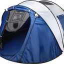 Treefox Pop-up Camping Tent Instant Tent for 2-4 Person Easy Setup Tent | Family Tent Automatic Setup Durable Door Tent with Carry Bag Waterproof Sunshade for Camping Hiking Traveling Outdoor