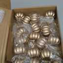 Kate Aspen Fall Decor Mini Gold Pumpkin Place Card Holder (Set of 6), Place Settings, Perfect for Thanksgiving Table Decor, Fall Themed Weddings, Bridal Brunches (Medium)