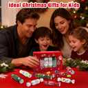 2 x Christmas Crackers with Prizes for Kids 12 PCS Christmas Party Favors Supplies Bulk Mini Non-Snap Dinner Table Favor Games Goodie Bag Stuffers Classroom Prizes Student Gifts Toys for Boys Girls