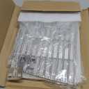 Stainless Steel Cooking Grates for Weber Q100/Q1000 Series, for Q100 Q120 Q140 Q1000 Q1200 Q1400, Replacement BBQ Grill Grate Set (2-Pack) with Grate Clips