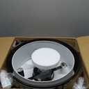 20" Farmhouse Fandelier Ceiling Fan with Light, Rustic Chandelier Ceiling Fans with Lights Remote Control, Caged with 6 Speeds for Bedroom, Living Room, Nursery (Brown)