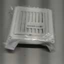 Funmit 4" Louvered Vent Cover Stops Birds Nesting for Outside Dryer Exhaust Air Vent Cover with 4 Screws for Easy Installation (White)