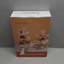 Kootek Dessert Cupcake Stand, 10pcs Dessert Table Display Set, 3 Tiered Cup Cake Holder Tower Stand Riser& Cookie Serving Trays for Wedding, Tea Party, Birthday, Baby Shower (Bright White)