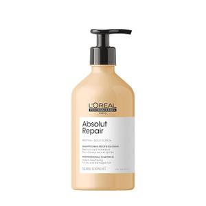 L'Oreal Professionnel Absolut Repair Shampoo  Nourishing Protein Shampoo For Dry, Damaged Hair, Repairs Damage and Provides Shine (16.9 Fl Oz (Pack of 1))