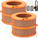 2 Pack PH04 Carbon Fiber Evaporator Filter Replacement Compatible with Dyson PH01 PH02 PH03 PH04 PH3A Air Puri-fier Humidifier Replacement Parts