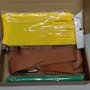 Shyyween Halloween Cosplay Brown Utility Leather Belt with Pocket Costume Belt Cosplay Accessories Set for Adult Women Men Halloween