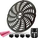 5QT Air Fryer Replacement Tray for Gourmia GAF556 Air Fryers, Upgraded Nonstick Air Fryer Grill Crisper Plate Pan Insert Grate Grid Shelf for Gourmia 5QT Air Fryers, Dishwasher Safe