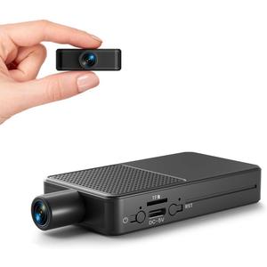 Hidden Camera, Nanny Cam Wireless with 8-Hour Battery Life, 4K Mini Security Camera WiFi/No-WiFi Use, 1-Year Free Cloud Storage, Nanny/Pet/Baby Monitor-2025 Upgraded