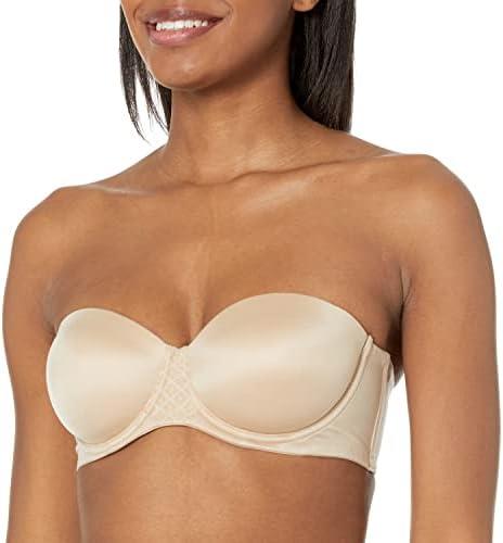 Bali Women's One Smooth U Strapless, Ultimate Stay in Place, 7-Way Multiway Underwire Bra, Full Coverage, 38D, Color: Taupe