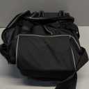 2 Bowling ball Bag with Wheels, Lightweight Trolley Double Ball Bowling bag with Large Separate Shoe Compartment and Oversized Accessory Pocket, Retractable Handle Extends To 39.5" (Black & Grey)