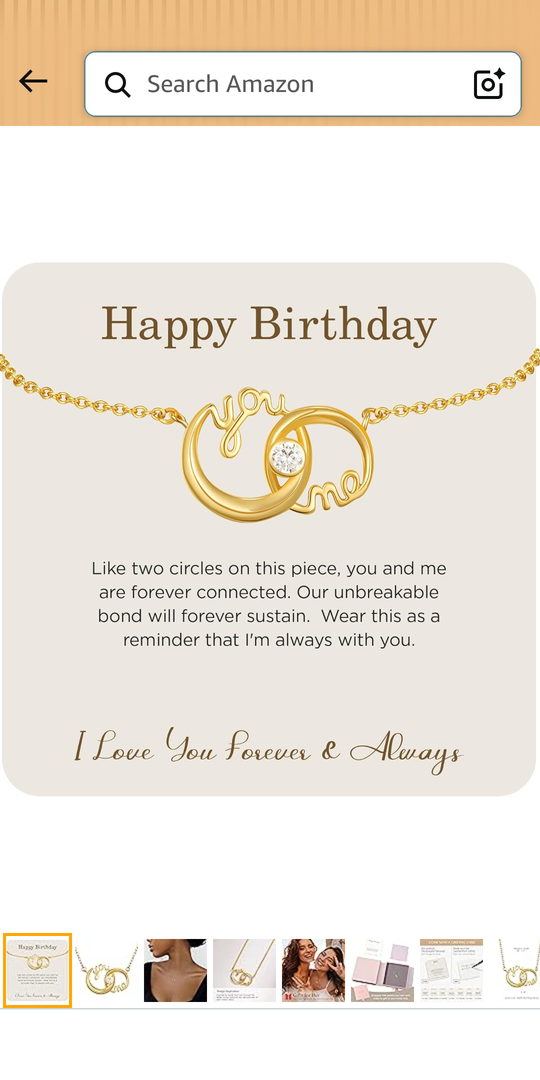 ORBU S925 You and Me Infinity Bracelet Gift for Women, Gold over Sterling Silver Link Charm Bracelet with Interlocking Circle, Jewelry Gift for Birthday Valentine Mothers Day Christmas with Gifts Box