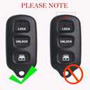 MechanMagic 2PCS Key Fob Remote Replacement Fits for Toyota 4Runner 1999 2000 2001 2002 2003 2004 2005 2006 2007-2009/Sequoia 2001-2007 HYQ12BBX Keyless Entry Remote Control HYQ12BAN/HYQ1512Y