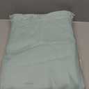 TOSMO Linen Duvet Cover Set, 100% French Flax Natural Linen Bedding 3pcs Set, Soft Breathable for Hot Sleepers 1 Duvet Cover and 2 Pillowcases (Aqua, Queen)