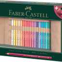 Faber-Castell Art & Graphic Polychromos Colour Pencil, Multicoloured, Pencil Roll Of 34, For Art, Craft, Drawing, Sketching, Home, School, University, Colouring