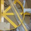 VEVOR 55 Gallon Drum Dolly, 1,200 Pounds Capacity Oil Drum Cart with 3 Smooth-Rolling Wheels and Labor-Saving Handle, Heavy Duty Q235 Steel Barrel Drum Dollies for Garages Warehouse Workshop