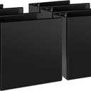 5" 3 Ring Binder, Standard 5-Inch Slant-D Ring Binder Fit Letter Size Paper, Presentation View Binders, 6 Packs, Black (5", Black)