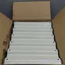 SnugNiture 3 Pcs 4x2x1.5ft Raised Garden Bed Outdoor, 17" Tall Galvanized Metal Planter Box, Oval Raised Garden Bed Kit for Planting Vegetables Plants Fruits, Beige White