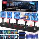 Lehoo Castle Shooting Targets for Nerf, 5 Targets Shooting Games for Kids, Digital Scoring for Nerf Guns Target, Gifts for 5 6 7 8 9 10 Year Old Boy