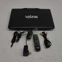 16.9''Portable DVD Player with 14.1''HD Large Screen, 5 Hours Rechargeable Battery, Kids DVD Players for Car Travel, USB/SD Card/Sync TV and Multiple Disc Formats, Black