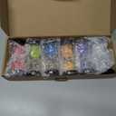 Sand Timer, Hourglass Sand Timers Colorful 1/3/5/10/15/30 Minutes Sandglass Timer with Protective Cover for Classroom Home Office Cooking (Pack of 6) Multicolor (Abs Cover+ Borosilicate Glass Body)