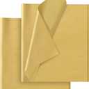Gold Tissue Paper for Gift Bags - 30 Sheets of Gold Wrapping Tissue Paper Bulk Packaging Paper for Weddings Birthday DIY Project Christmas Gift Wrapping Crafts Decor (14 x 20 Inch)