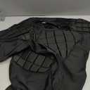 surlim Padded Football Shirt Padded Compression Shirt Football Rib Protectors Undershirt Padded for Rugby Lacrosse Baseball (2X-Large, Black)