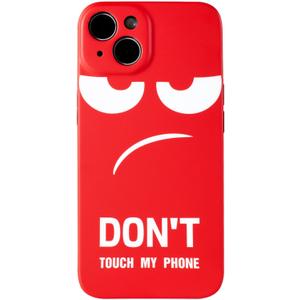 Case for iPhone 13 for Kids Teen Boys Girls, Slim Fit Matte Design Pattern Cool Fun iPhone13 Soft Phone Cover (DontRed-6, iPhone 13)