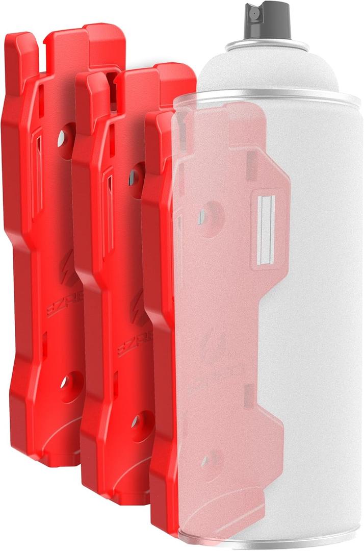 EZRED Magnetic Spray Can Holder 3-Pack Flexible Non-Marring Polymer Lid Holder