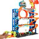 Hot Wheels City Ultimate Garage Track Set with 2 Die-Cast Toy Cars & Car-Eating Dragon, Stores 50+ Vehicles, 4 Levels