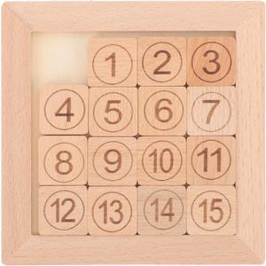 Toddmomy Wooden Number Puzzle Brain Teaser Educational Toy for Kids Toddlers Math Learning Hand-Eye Coordination Classroom Rewards Birthday Carnival Prizes 2 pack