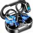 Wireless Earbuds, 2026 Bluetooth 5.4 Headphones Sport, 50Hrs HiFi Stereo Deep Bass Over-Ear buds with ENC Noise Cancelling Mic, IP7 Waterproof & LED Display Earphones with Earhooks for Workout/Running (Victory Black)