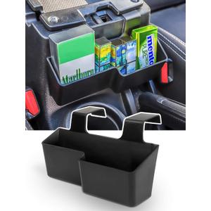 Savadicar JK Center Console Hanging Storage Box, Armrest Organizer Tray for 2011-2018 Jeep Wrangler JK JKU 2/4 Door, Interior Accessories, Patented Design, Black, 1 Pack